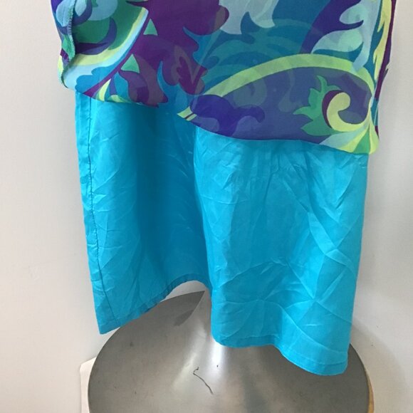 Denise Collection Silk Halter Mini Dress Size 4 - Picture 10 of 12